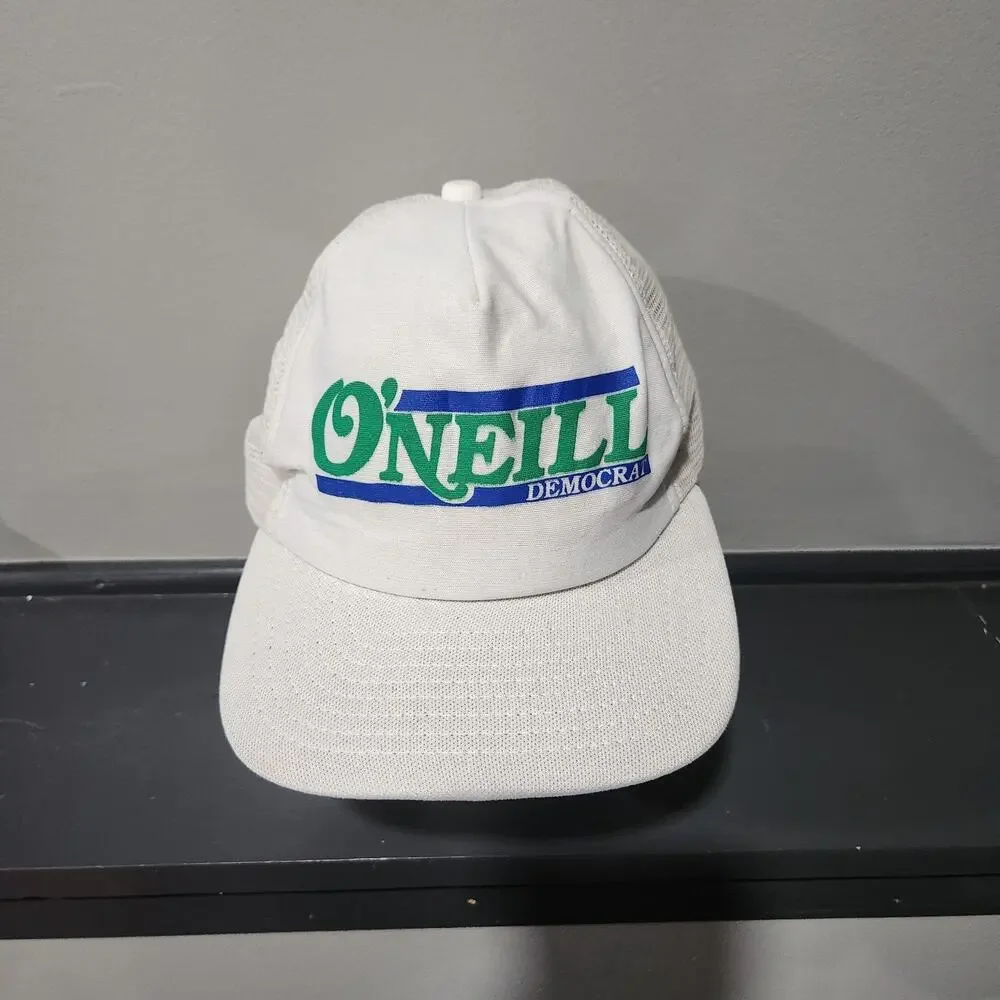 VTG O'Neill Democrat CT Connecticut Political Snapback Hat Cap‎ Trucker Mesh
